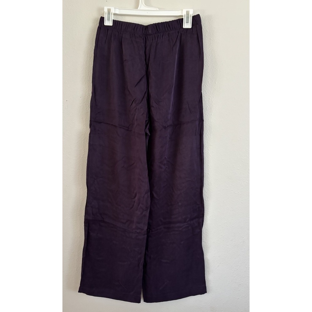 Haven Well Within Purple Cupro Ecovero Wide Leg Lounge Pants S NWT - Picture 3 of 8